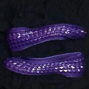 Crocs Purple Spiked Flats