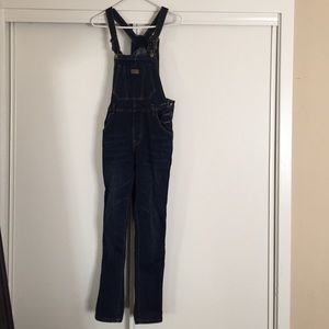 Dark blue overalls