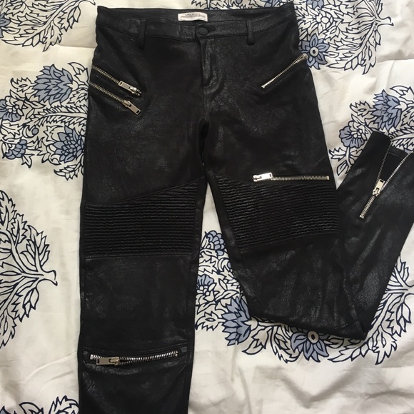 Suede Biker Trousers