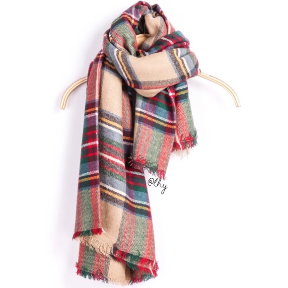 Accessories - PLAID BLANKET SCARF/WRAP