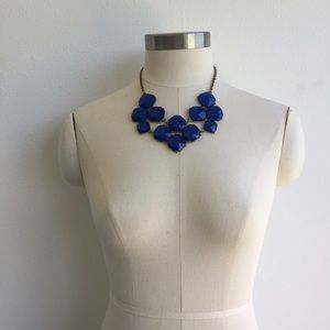 Deep Blue Bib Necklace