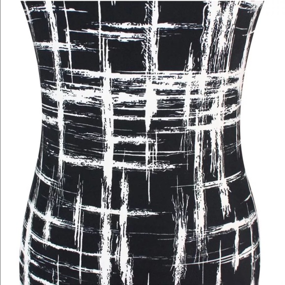 RESERVED FOR ROZZI**BLACK AND WHITE CLASSY DRESS! - Picture 3 of 4