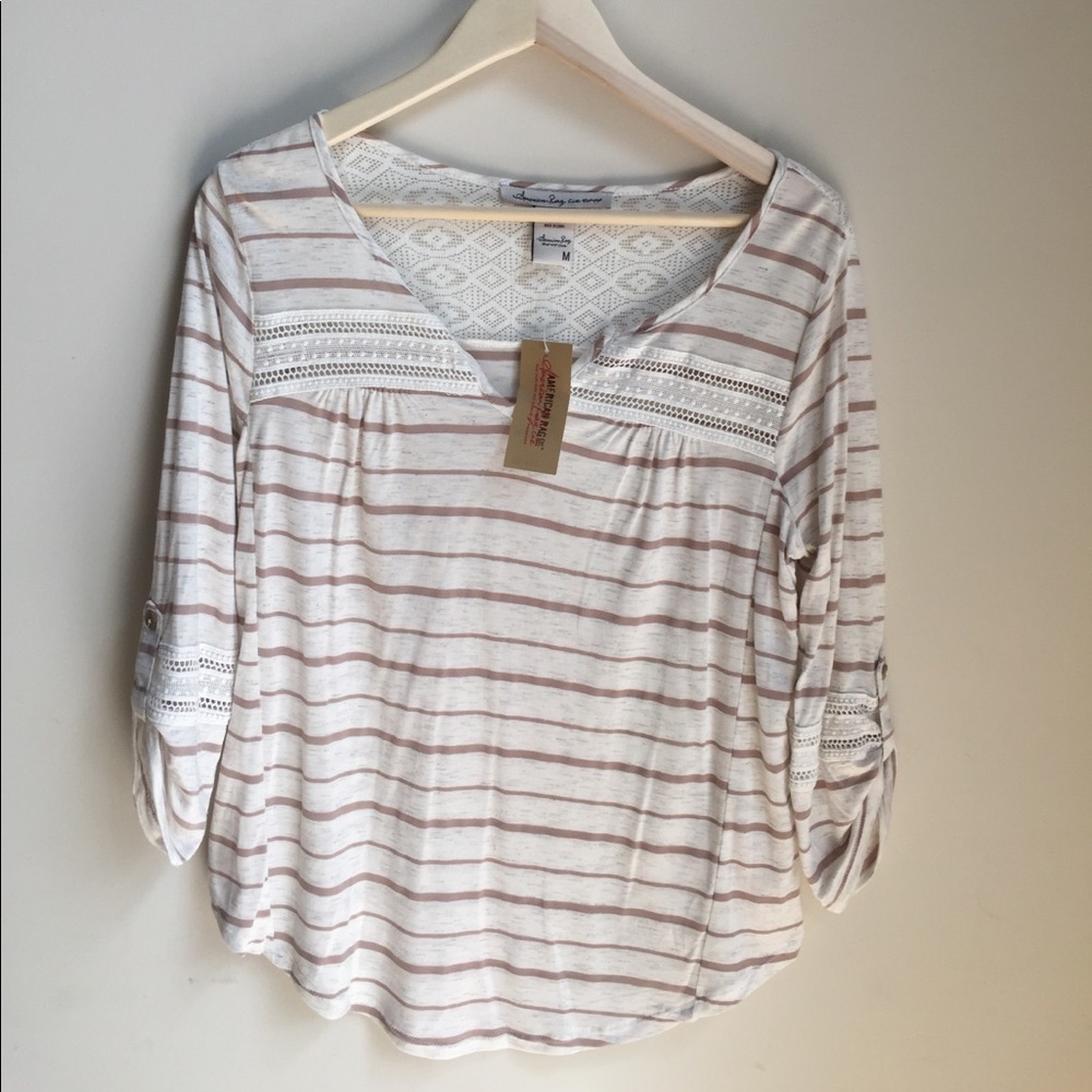 American rag long sleeve tee
