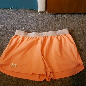 Coral under armour shorts