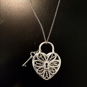 Tiffany & Co filigree heart pendant