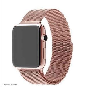 Rose gold Apple Watch strap