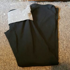 Aerie boot cut fold over yoga pants