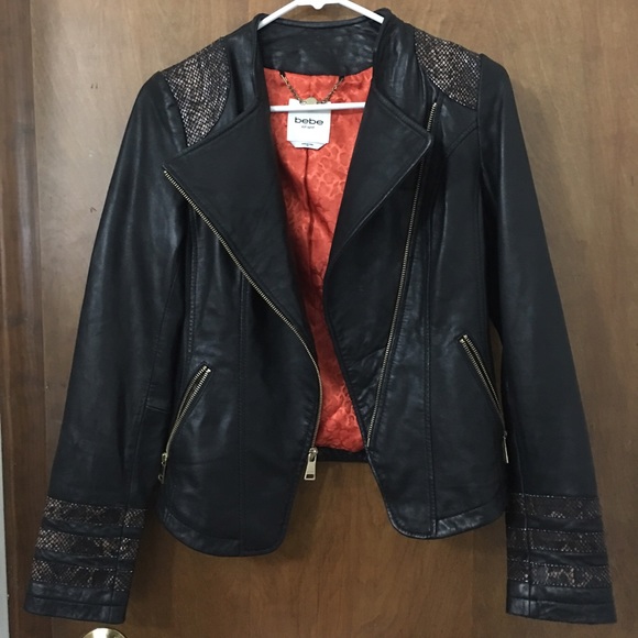 Genuine Leather Bebe Jacket