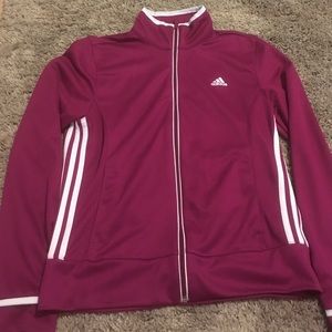 Dark purple adidas sports jacket