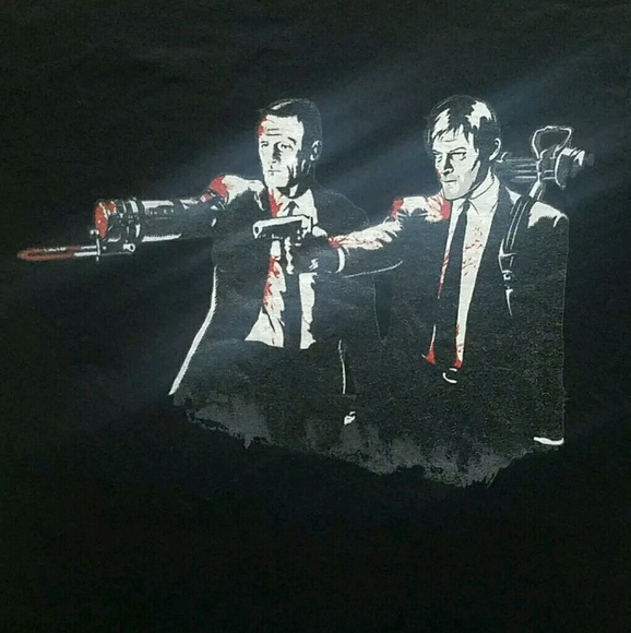 Teefury Women's Walking Dead Dixon Bros.  Tee NWOT - Picture 1 of 2