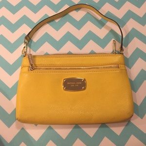 Michael kors wristlet yellow