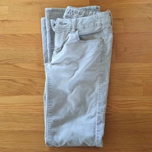 American Eagle Light Grey Corduroy Pants
