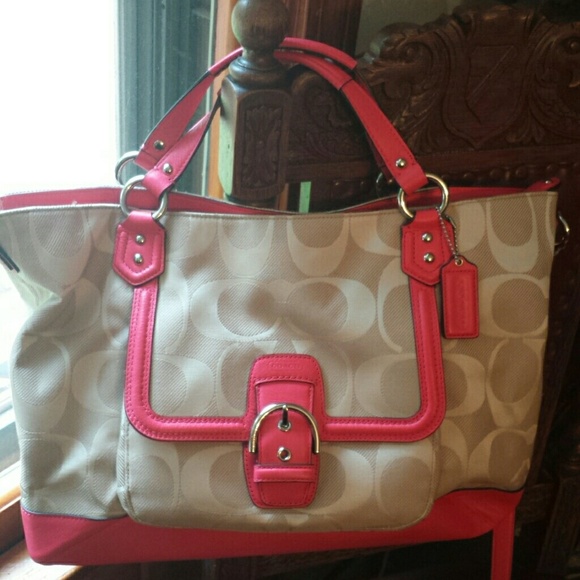 Handbags - COACH HOT PINK SATCHEL
