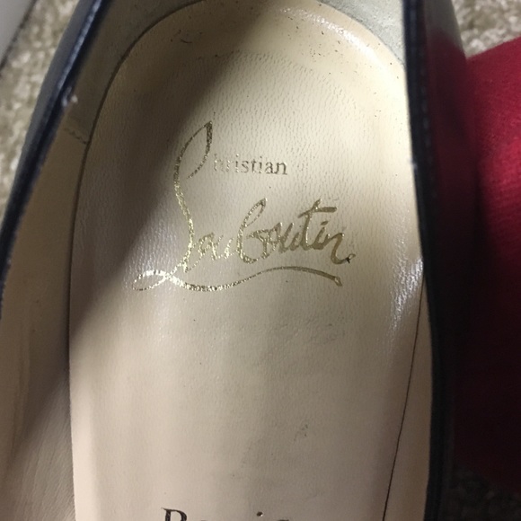 Authentic Christian Louboutin black open toe pump - Picture 3 of 4