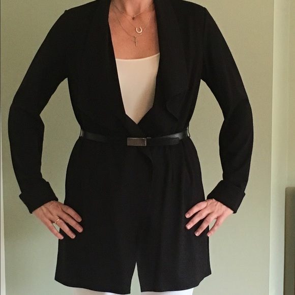 CAbi Take Charge Jacket #956 Black Ponte Knit