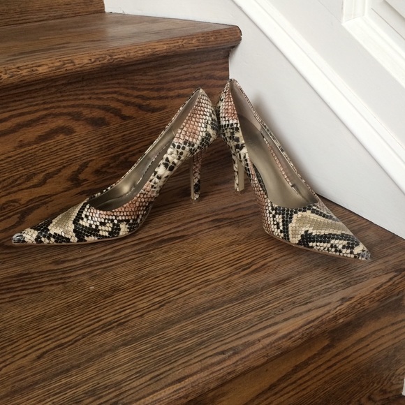 Snake skin heels