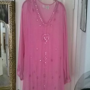 Beach cover up sheer