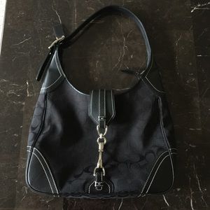 Black Coach handbag tote