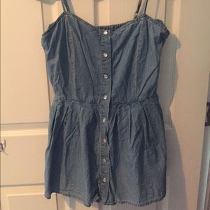 Denim Romper