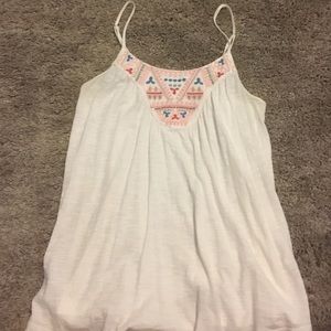 White/multicolor tank