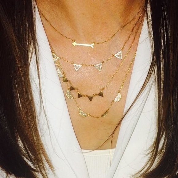 Stella & Dot Pave Chevron 3-in-1 Necklace - Picture 3 of 3