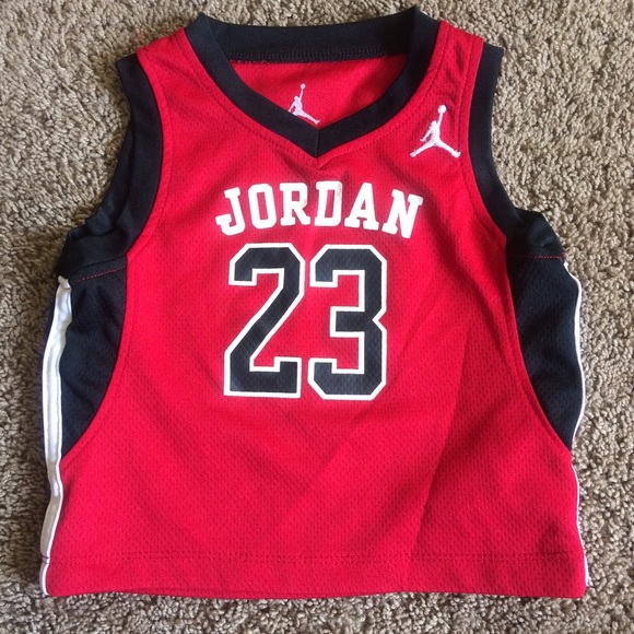 Baby Boy Red Jordan Jersey Size 18 mo