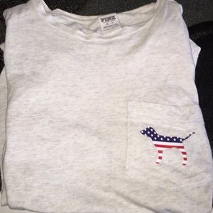 Pink short  sleeve XS oversized (fits up to large)