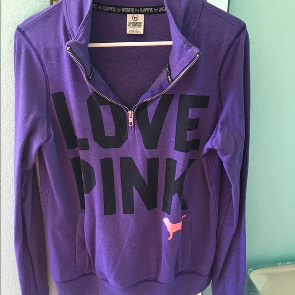 Victoria's Secret PINK pullover jacket 3/4 zip