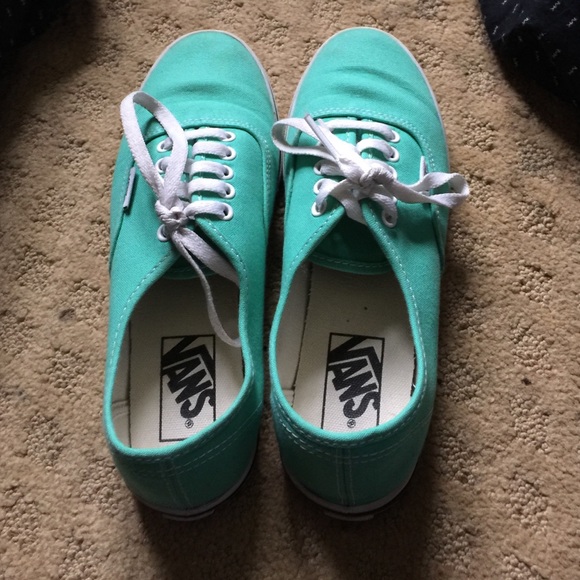 Vans Shoes - Low top mint green vans