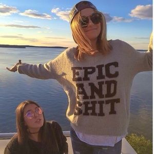 Urban outfitters  "epic and shit" sweater size S