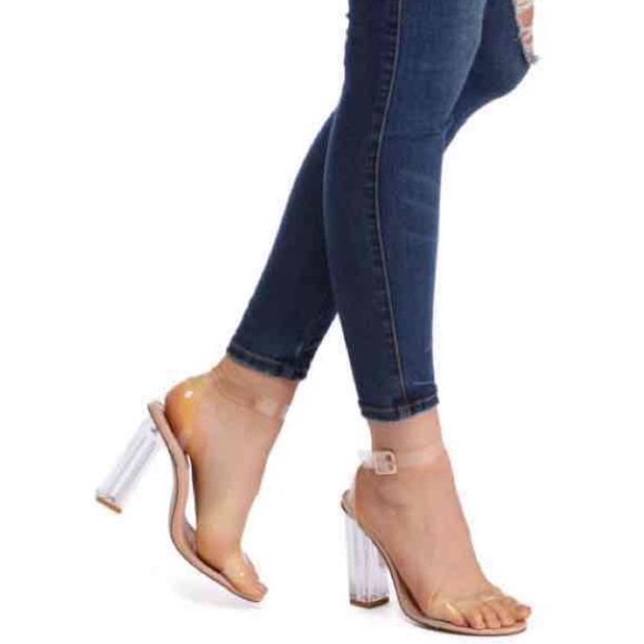 Clear heels size 7