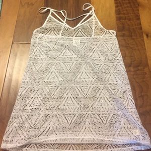 White PINK dress cover-up size XS