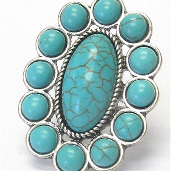 ✂️Last Call✂️ Turquoise Flower Ring-103