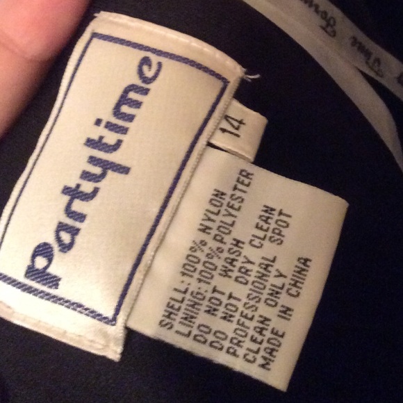 Silver and black cocktail dress SZ 14 - Picture 2 of 2