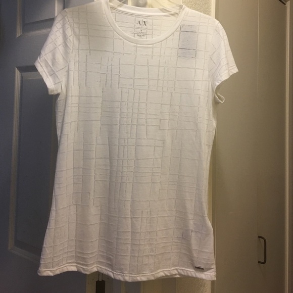Armani Exchange Cream White Tee