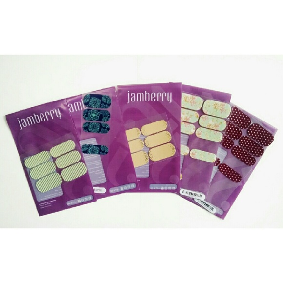 Lot of 5 retired Jamberry nail wraps - Picture 1 of 3