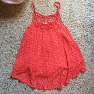 Free People Red flowy tank
