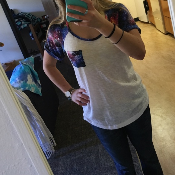 Rue 21 galaxy baseball tee