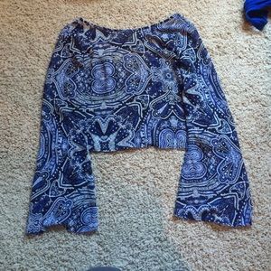 Paisley crop top