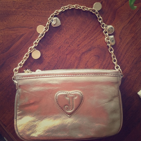 Juicy Couture small gold handbag