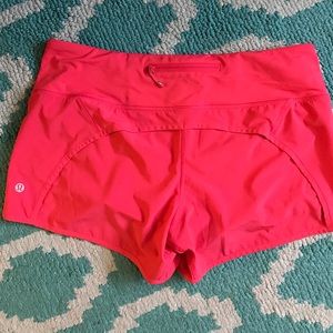 Women's pink speed shorts