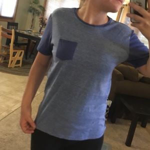 Blue tee with pocket!