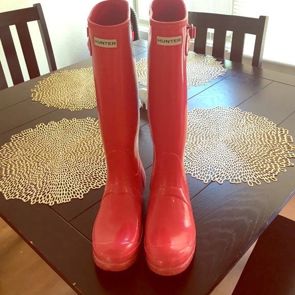 Coral hunter rain boots