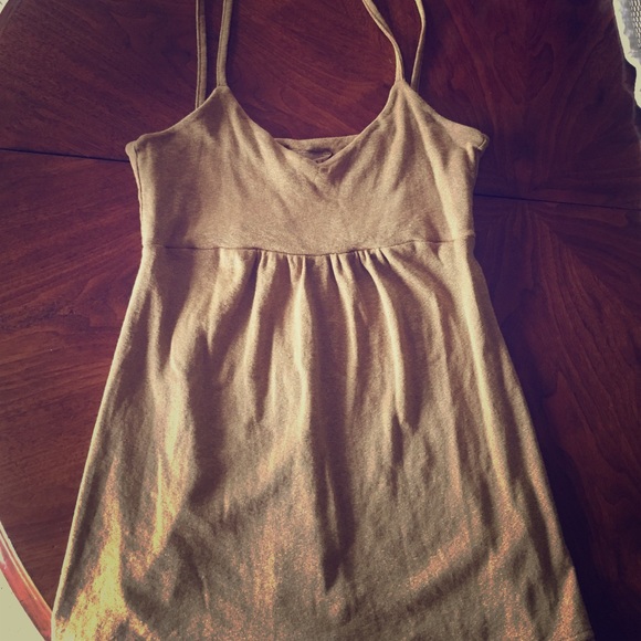 Gold Michael Stars tank