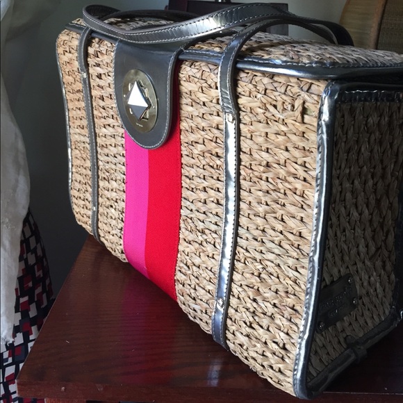 100% authentic Kate spade wicker ribbon purse - Picture 3 of 8
