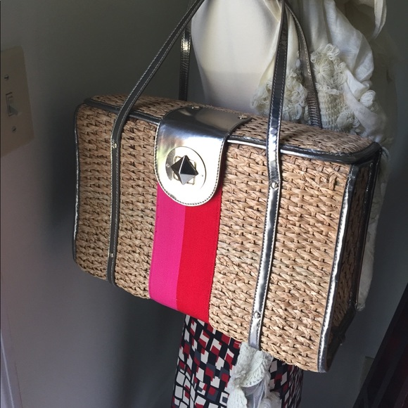 100% authentic Kate spade wicker ribbon purse - Picture 4 of 8