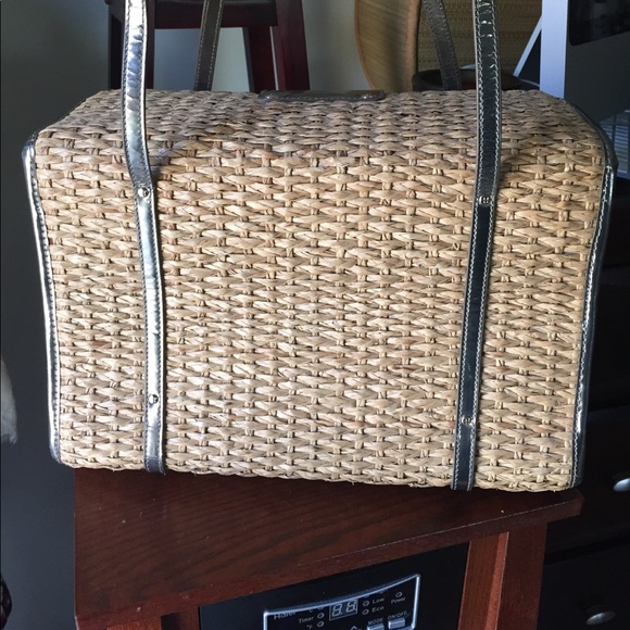 100% authentic Kate spade wicker ribbon purse - Picture 7 of 8