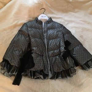 ✨HP✨ Red Valentino Peplum Lace Puffy Jacket