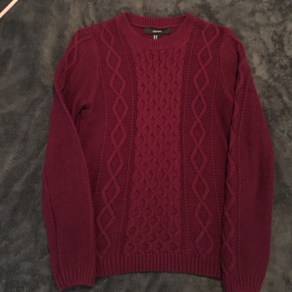 F21 cable knit sweater