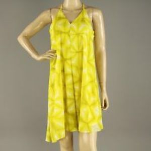 Calvin Klein yellow knee length dress